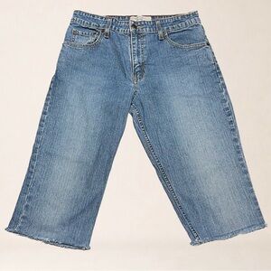 LEVI’S Signature Cut Off Jorts Denim Jean Shorts Light Wash Size 8